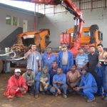 Installation Grue Fassi 45T-M (Satram-Gabon)